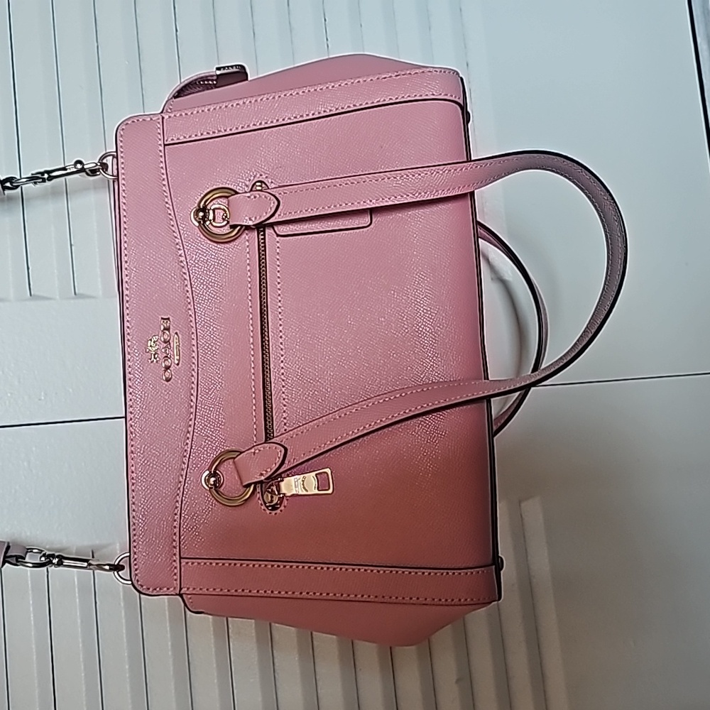 New Coach Pink Leather Handbag